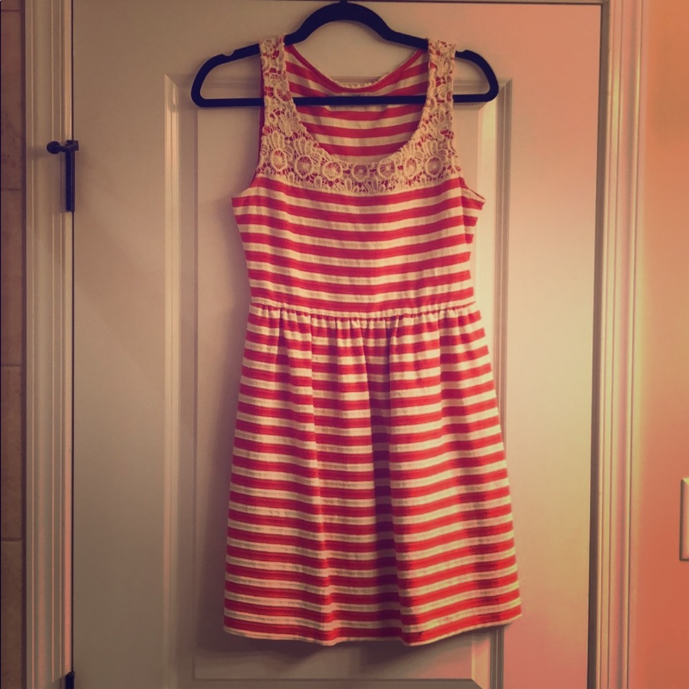 Maison Jules Sleeveless, Striped Dress